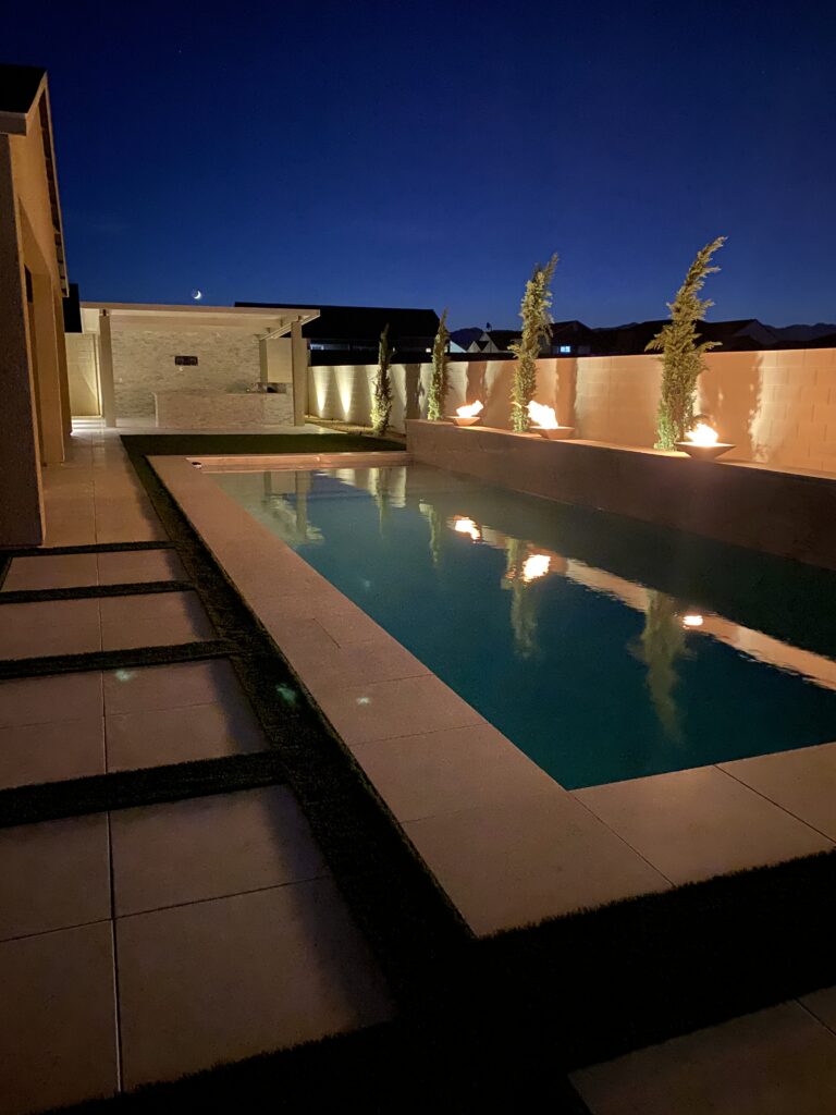 modern pool