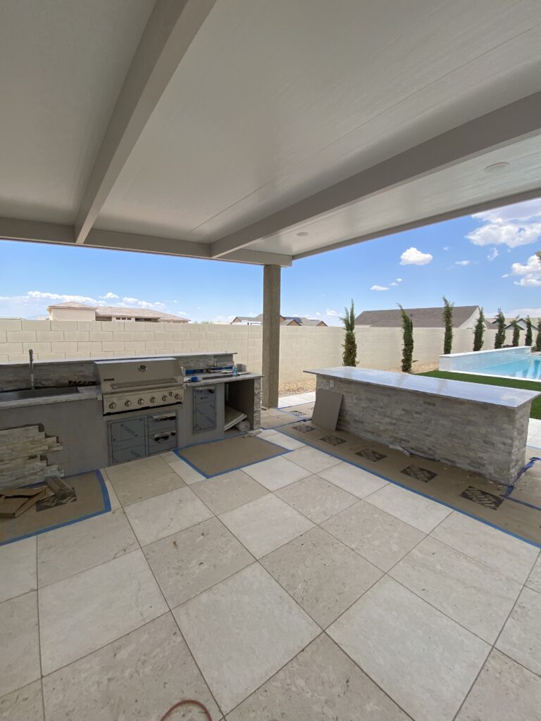 outdoor kitchen